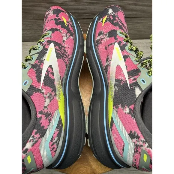 Brooks Ghost 15 Pink Sneakers Running Athletic Gym Jogging Men Size 11.5