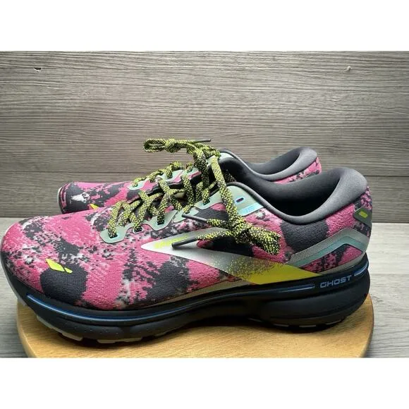 Brooks Ghost 15 Pink Sneakers Running Athletic Gym Jogging Men Size 11.5