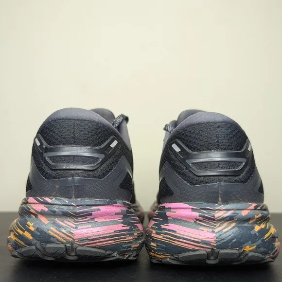 Brooks Ghost 15 Running Shoes Black Pink Orange Women’s 10 Special Edition