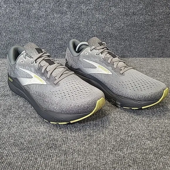 Brooks Ghost 16 Mens 12.5 Shoes Gray 1104181D040 Running Sneaker Gym Walking