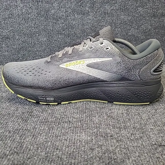 Brooks Ghost 16 Mens 12.5 Shoes Gray 1104181D040 Running Sneaker Gym Walking
