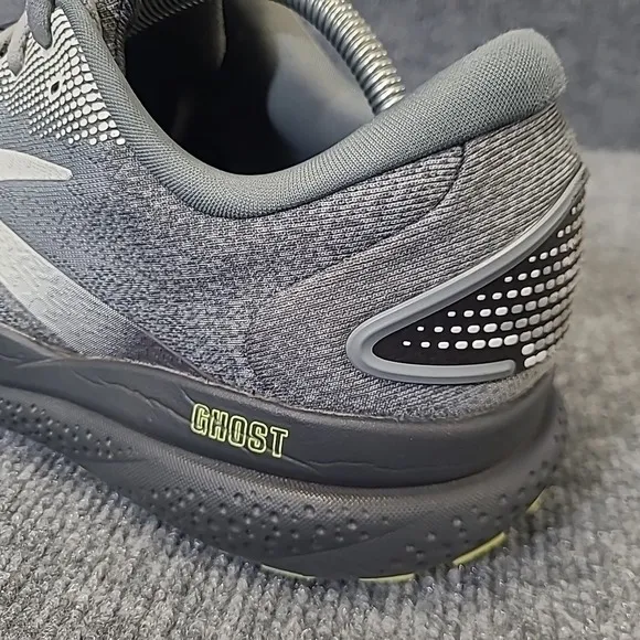 Brooks Ghost 16 Mens 12.5 Shoes Gray 1104181D040 Running Sneaker Gym Walking