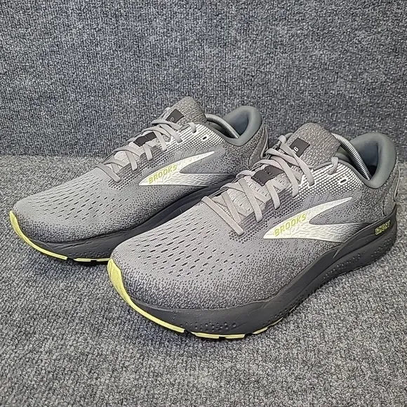 Brooks Ghost 16 Mens 12.5 Shoes Gray 1104181D040 Running Sneaker Gym Walking