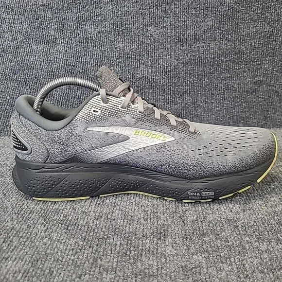 Brooks Ghost 16 Mens 12.5 Shoes Gray 1104181D040 Running Sneaker Gym Walking