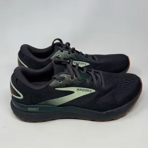 Brooks Ghost 16 Sneakers Mens 10 Blackened Pearl June Bug Green Running Shoes