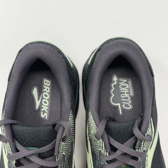 Brooks Ghost 16 Sneakers Mens 10 Blackened Pearl June Bug Green Running Shoes