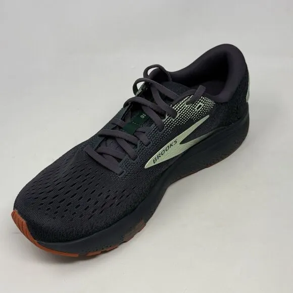 Brooks Ghost 16 Sneakers Mens 10 Blackened Pearl June Bug Green Running Shoes