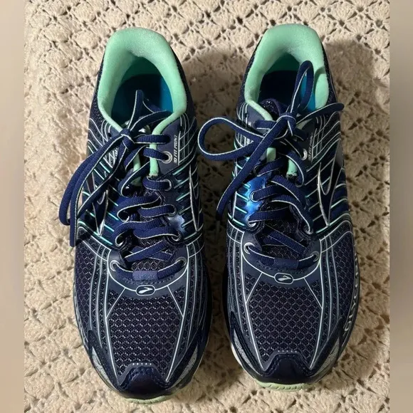 Brooks Glycerin 12 Navy Athletic Running Shoes 1201601B453 Women's US 8.5 B
