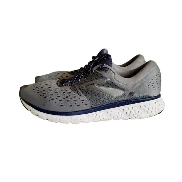 Brooks Glycerin 16 Grey Navy Black Running Shoes Men's Size 13