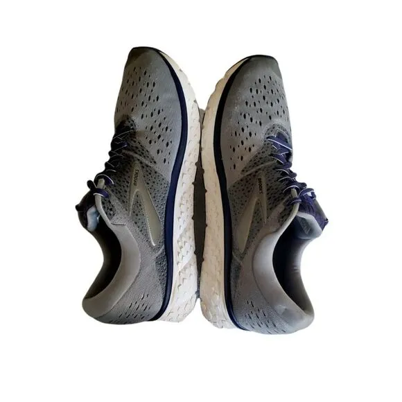 Brooks Glycerin 16 Grey Navy Black Running Shoes Men's Size 13