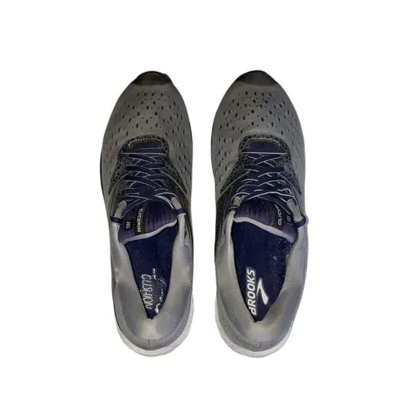Brooks Glycerin 16 Grey Navy Black Running Shoes Men's Size 13