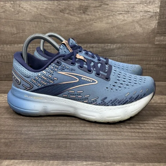 Brooks Glycerin 20 Blue Womens US Size 7.5 EUR 38.5 1203691B478 Running Shoes