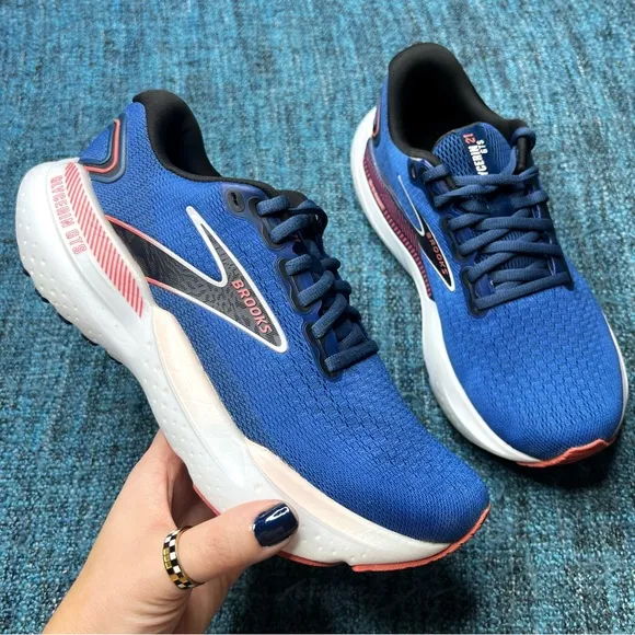 Brooks Glycerin 21 Running Shoes in Blue Icy Pink Rose