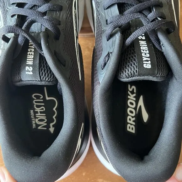 Brooks Glycerin 21 Women's Size 11 B Black Running Shoes Sneakers 1204081D090