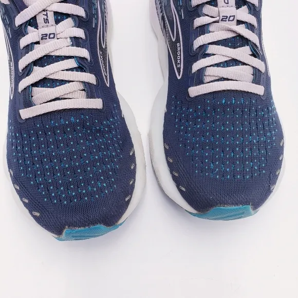 Brooks Glycerin GTS 20 Womens Running Shoes Blue Support Cushioned Size 7.5