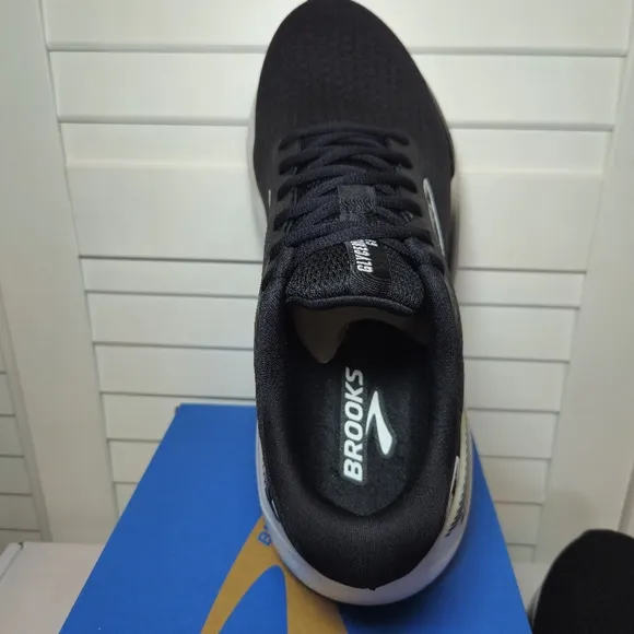 Brooks Glycerin GTS 21 Black Grey White Running Shoes 1104201D-090 Mens Size 9.5