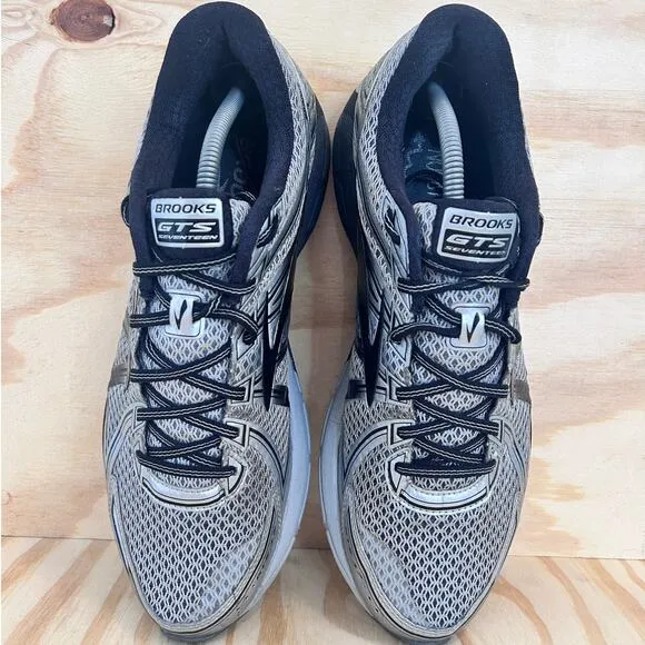 Brooks - GTS 17 - Running Shoes - Silver/Black - Men's - 12(D) - 1102411D033