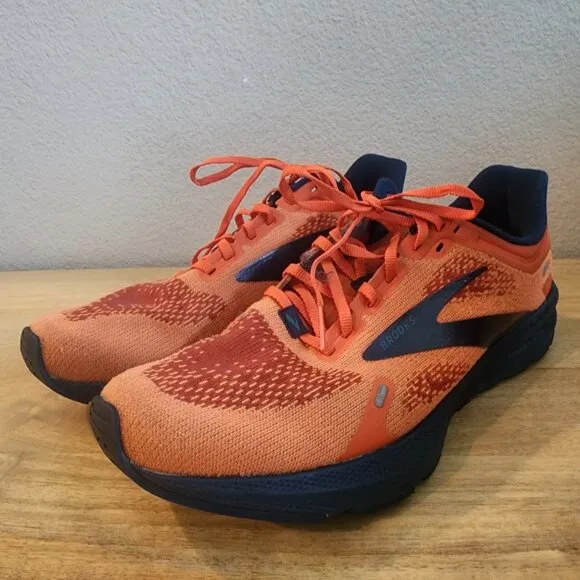 Brooks Launch 9 Orange Blue 1103861D854 Running Athletic Sneaker Shoes Mens 9