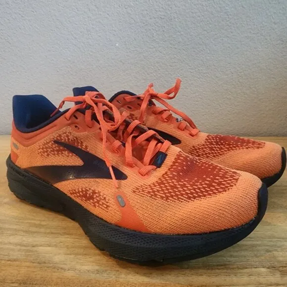 Brooks Launch 9 Orange Blue 1103861D854 Running Athletic Sneaker Shoes Mens 9