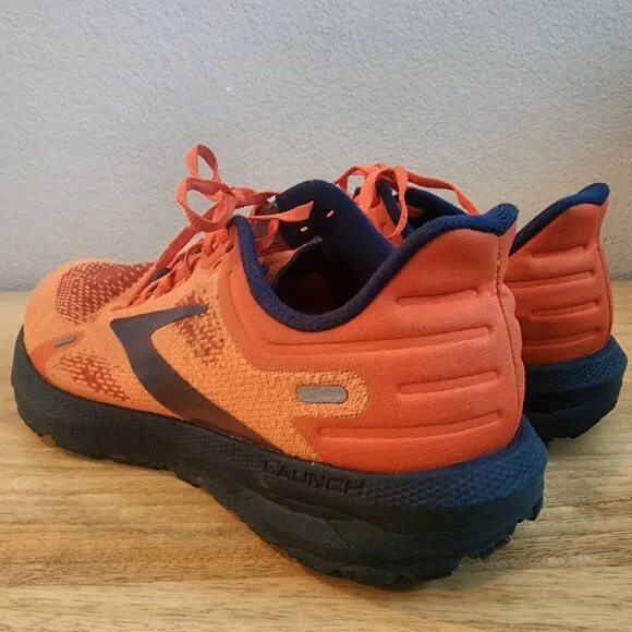 Brooks Launch 9 Orange Blue 1103861D854 Running Athletic Sneaker Shoes Mens 9