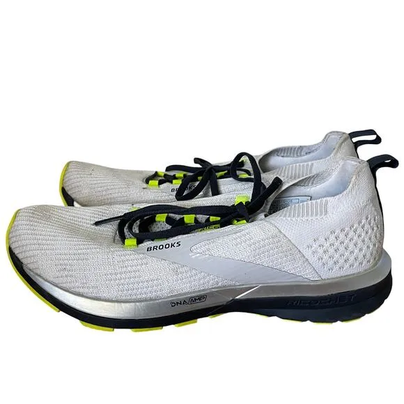 Brooks Men's Ricochet 2 White Athletic Sneakers