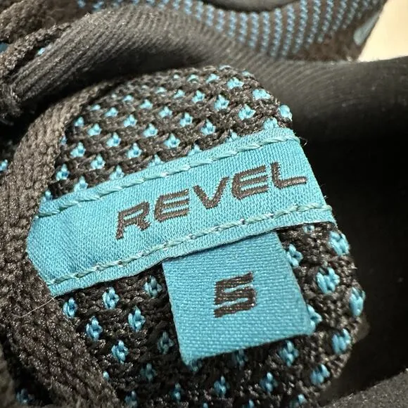 Brooks Mens Sneakers Revel 5 Size 11.5D Running Shoes Black Blue 1103741D091 GUC