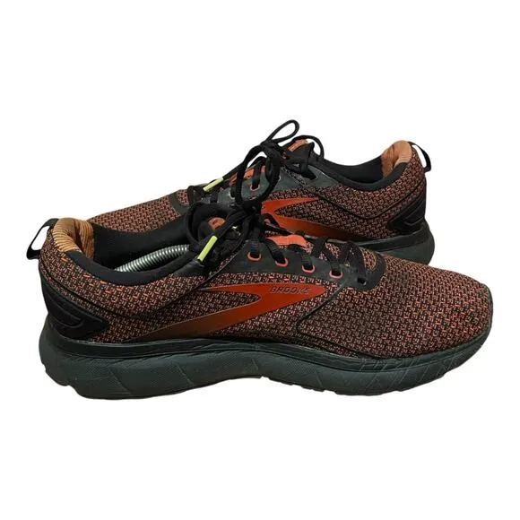 Brooks Mens Transmit 3 Running Shoes Size 13 Medium Burnt Orange Black