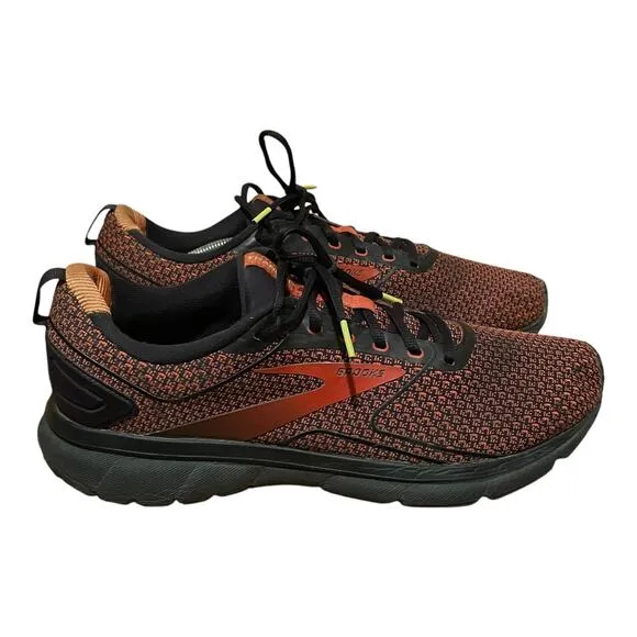 Brooks Mens Transmit 3 Running Shoes Size 13 Medium Burnt Orange Black