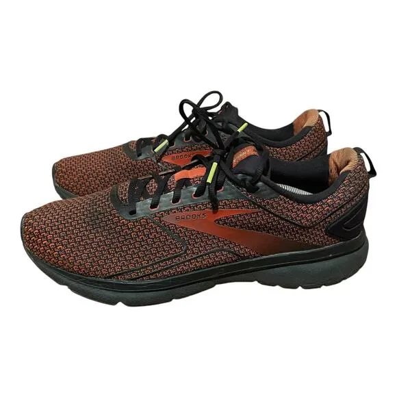 Brooks Mens Transmit 3 Running Shoes Size 13 Medium Burnt Orange Black