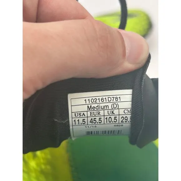 Brooks Pureflow Size 11.5 Neon Running Shoes