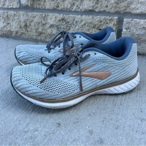 Brooks Revel 3 Gray Gold running Shoes 1203021b089 Size 6B
