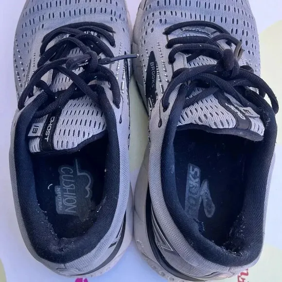 Brooks Running Race Shoes Ghost Grey Pearl Black Mens