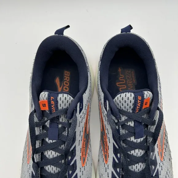 Brooks Shoes Mens Size 10.5 Levitate 5 Running Low Top Gray Mesh Cushioned 2022