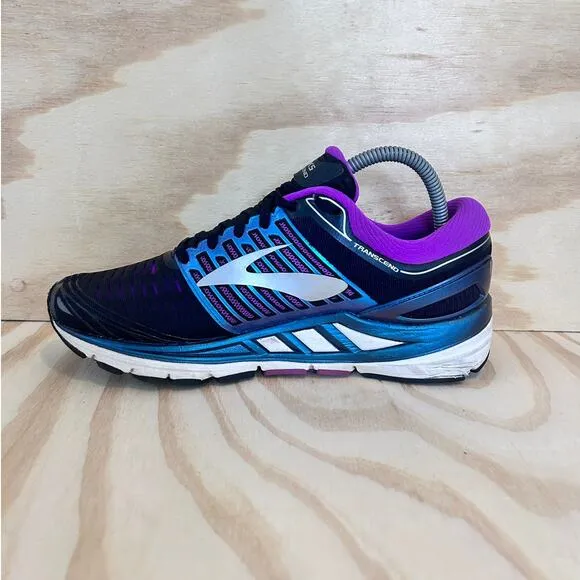 Brooks -Transcend 5 -Running Shoes -Black/Purple -Women's - 8.5(B) -1202631B023