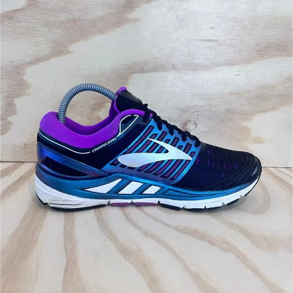 Brooks -Transcend 5 -Running Shoes -Black/Purple -Women's - 8.5(B) -1202631B023