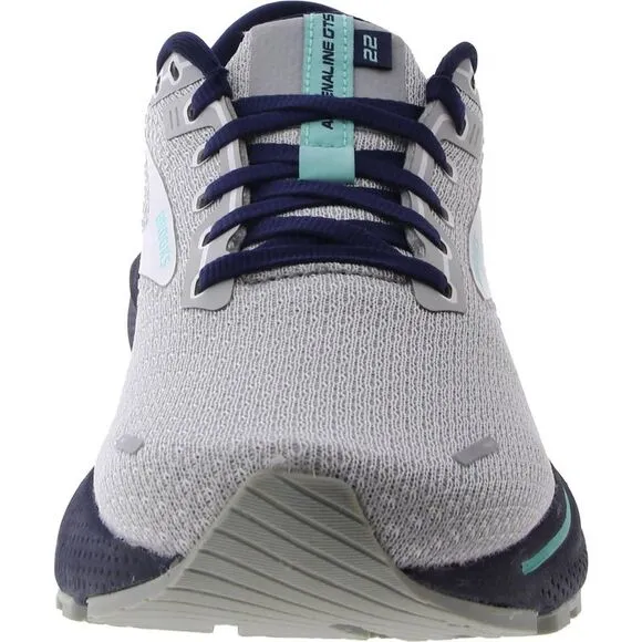 Brooks Womens Adrenaline GTS 22 Gray Athletic and Training Shoes Sneakers New