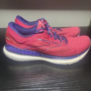 Brooks Womens Glycerin GTS 19 1203441B623 Pink Running Shoes Sneakers Size 11.5