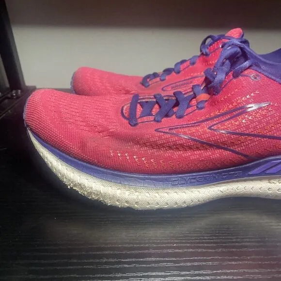 Brooks Womens Glycerin GTS 19 1203441B623 Pink Running Shoes Sneakers Size 11.5