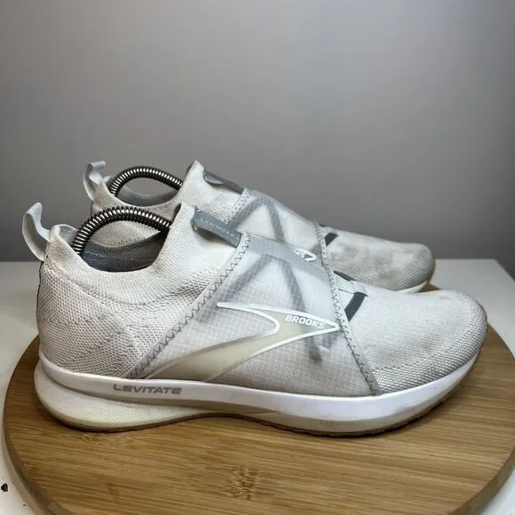Brooks Women's Size 9 Levitate 4 LE Running Shoes Sneakers Silver White