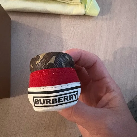 Burberry Newborn Slip-On Shoes - Brown