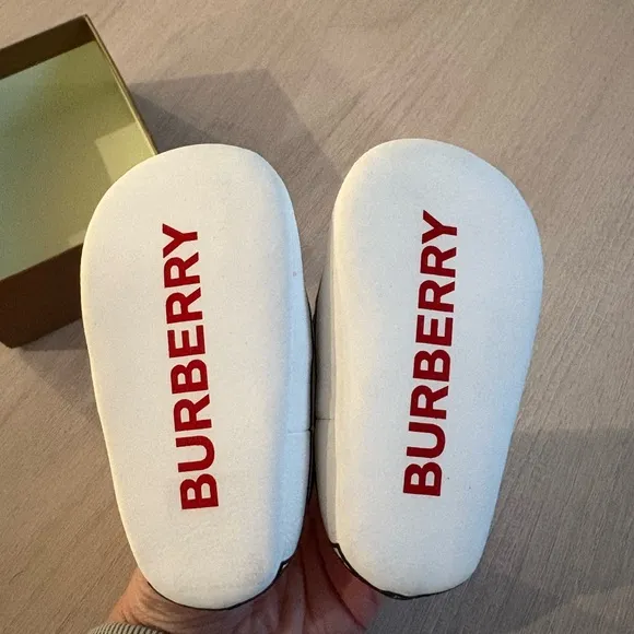 Burberry Newborn Slip-On Shoes - Brown