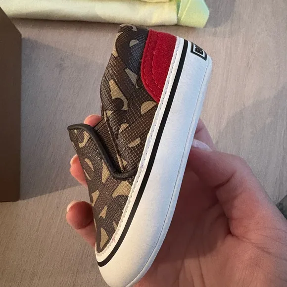 Burberry Newborn Slip-On Shoes - Brown