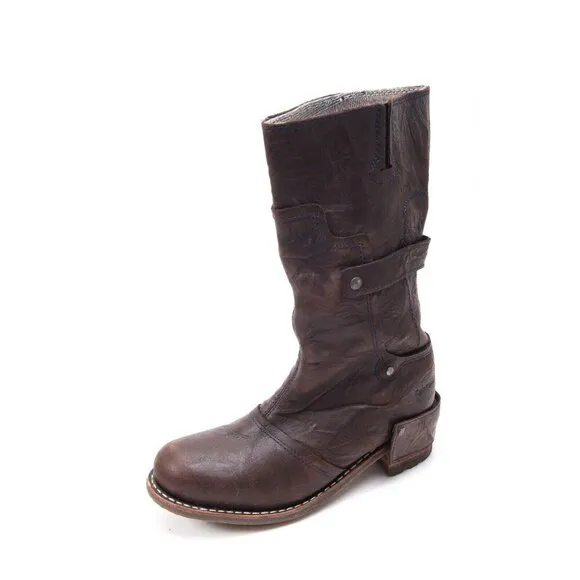 CAT boots Caterpillar Pull On Leather Women's Shoes Brown Sz 7.5