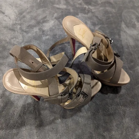 Christian Louboutin strappy heels size 40 US size 10