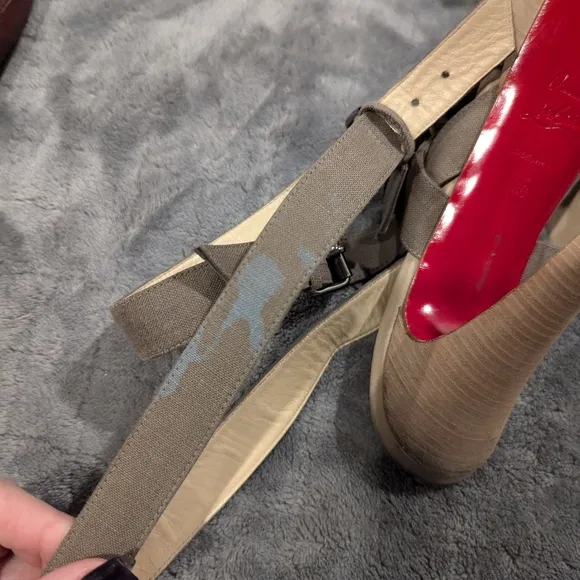 Christian Louboutin strappy heels size 40 US size 10