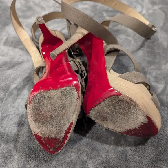 Christian Louboutin strappy heels size 40 US size 10