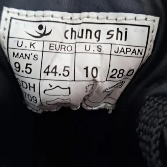 Chung Shi black Stafild shoes men's size 10