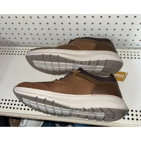 Clarks Motion Trek EZ Mens Leather Casual Slip On Sneakers Shoes Size 12 Brown
