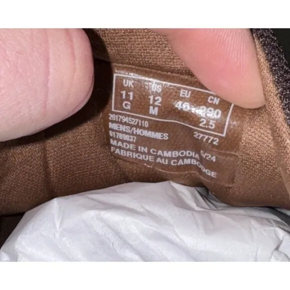 Clarks Motion Trek EZ Mens Leather Casual Slip On Sneakers Shoes Size 12 Brown