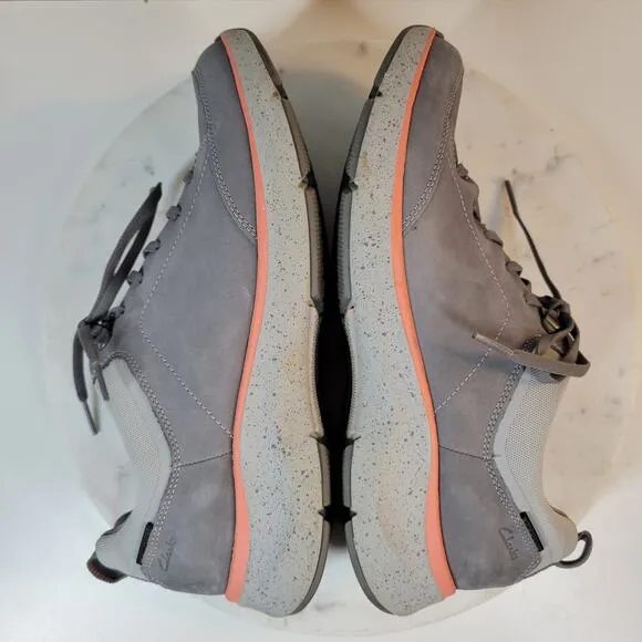 Clarks WaveWalk 2.0 Womens Sneakers 11 Gray Lace Up Waterproof Walking Shoe